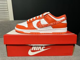 Ds Brand New Orange Paisley Dunk Size 10 Wmns 8.5 Men