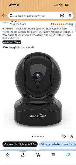 Sequrity indoor camera