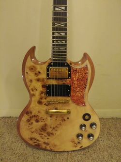 Custom SG style electric guitar