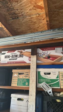Mini Tabletop wooden games - pinball and bowling