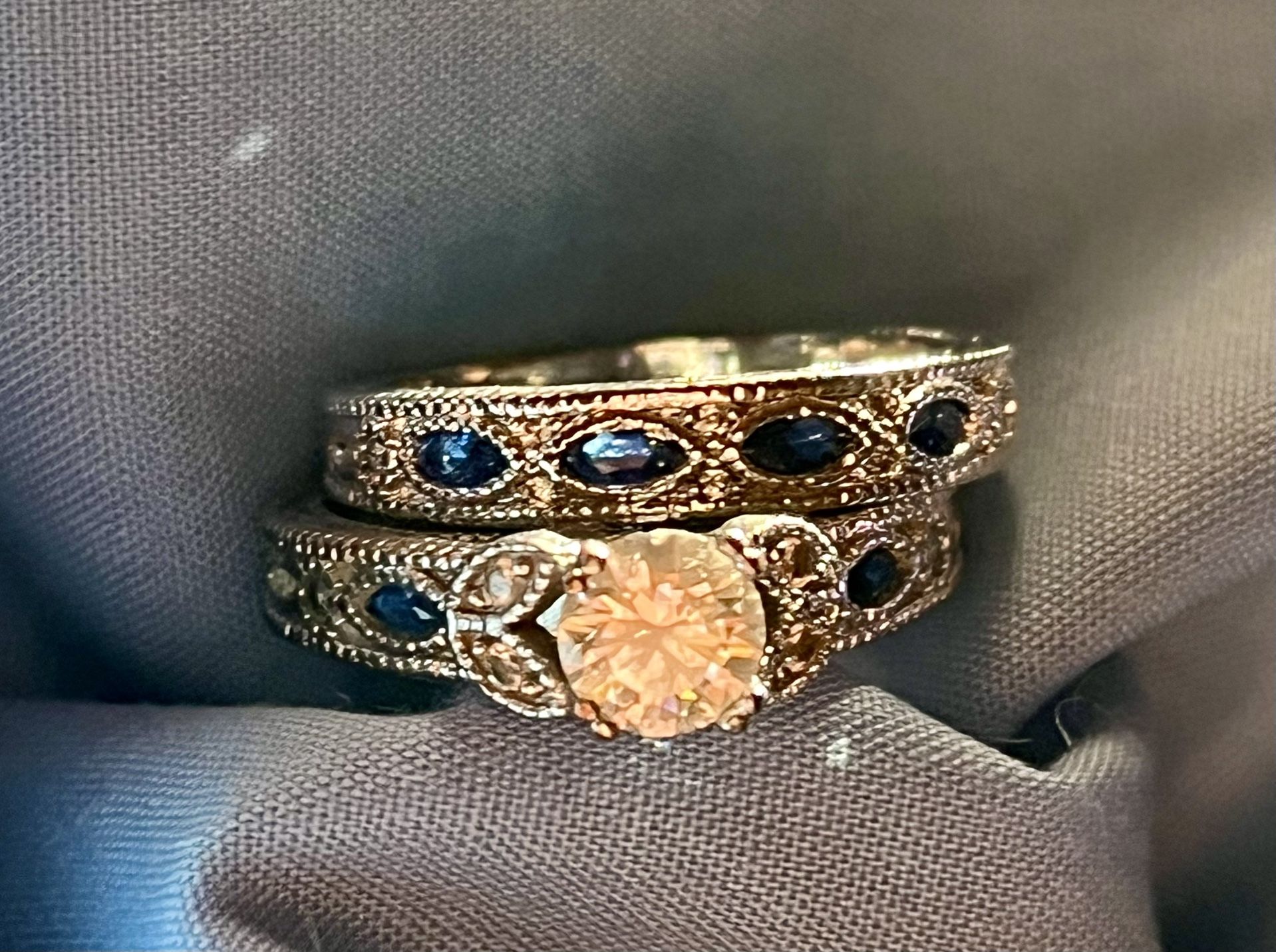 18 K GP Ring set