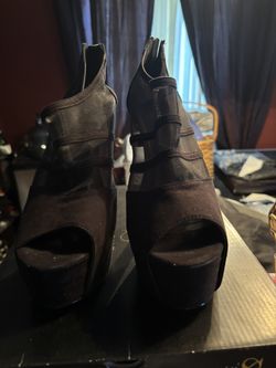 Black Suede Hi Heels