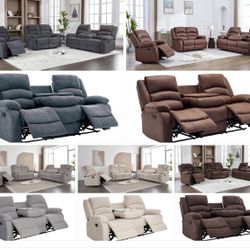 NEW SOFA AND LOVESEAT WITH RECLINER INCLUDING FREE DELIVERY 