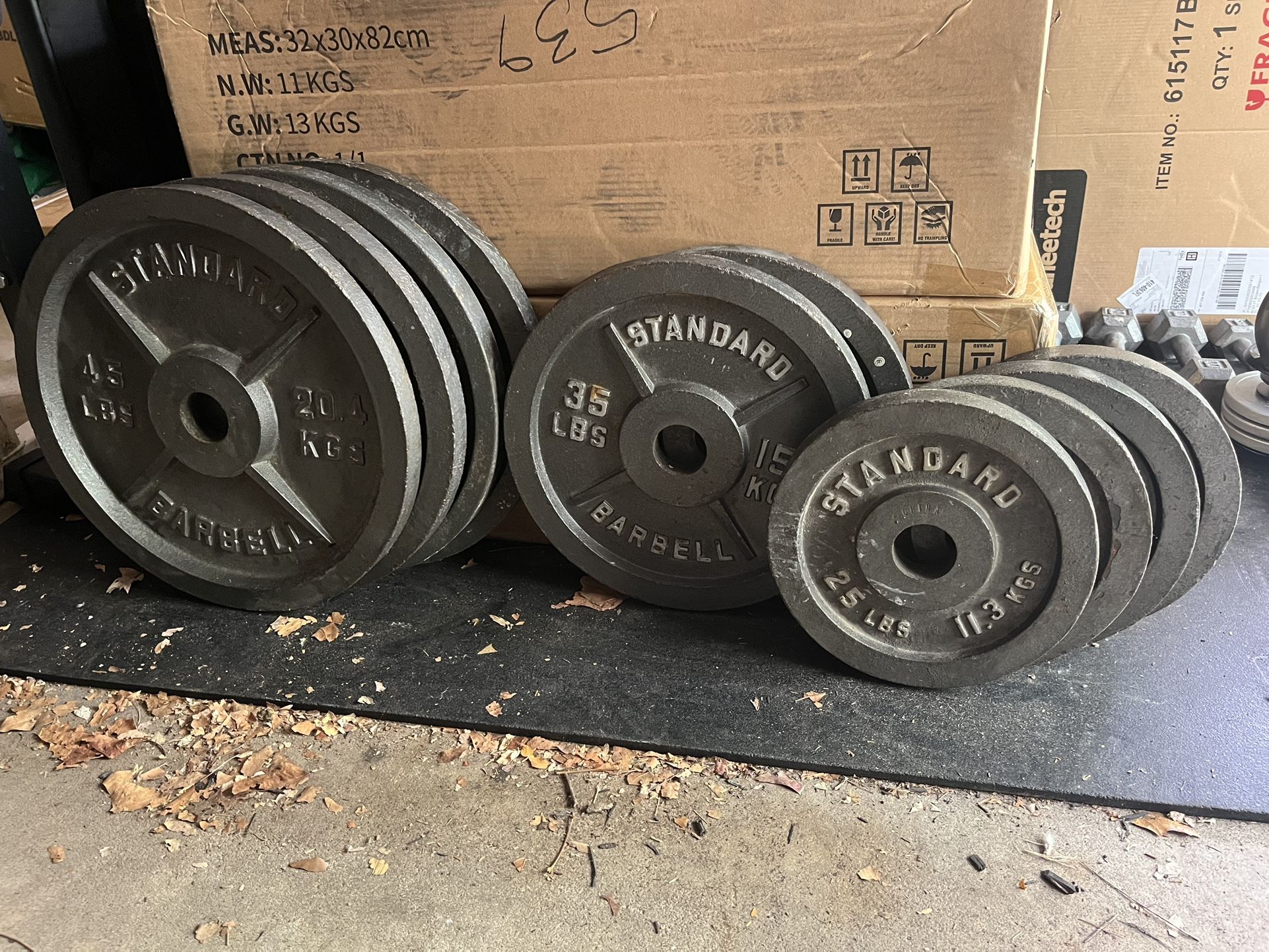 350lb Set 2 Inch Weight plates