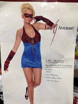New, Leg Avenue Women’s SpiderGirl Costume sizes Large and  Small and X-Small Available