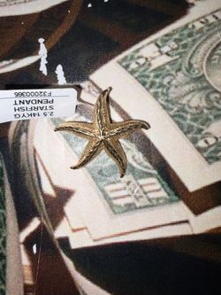 F32-000-365 14KT STARFISH PENDENT