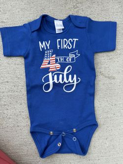 My 1st 4th of July Onesie 3-6 months