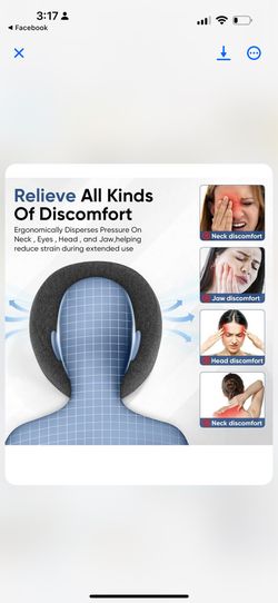 Face Down Memory Foam Pillow, Ergonomic Prone Position Cushion, Professional and Home Use