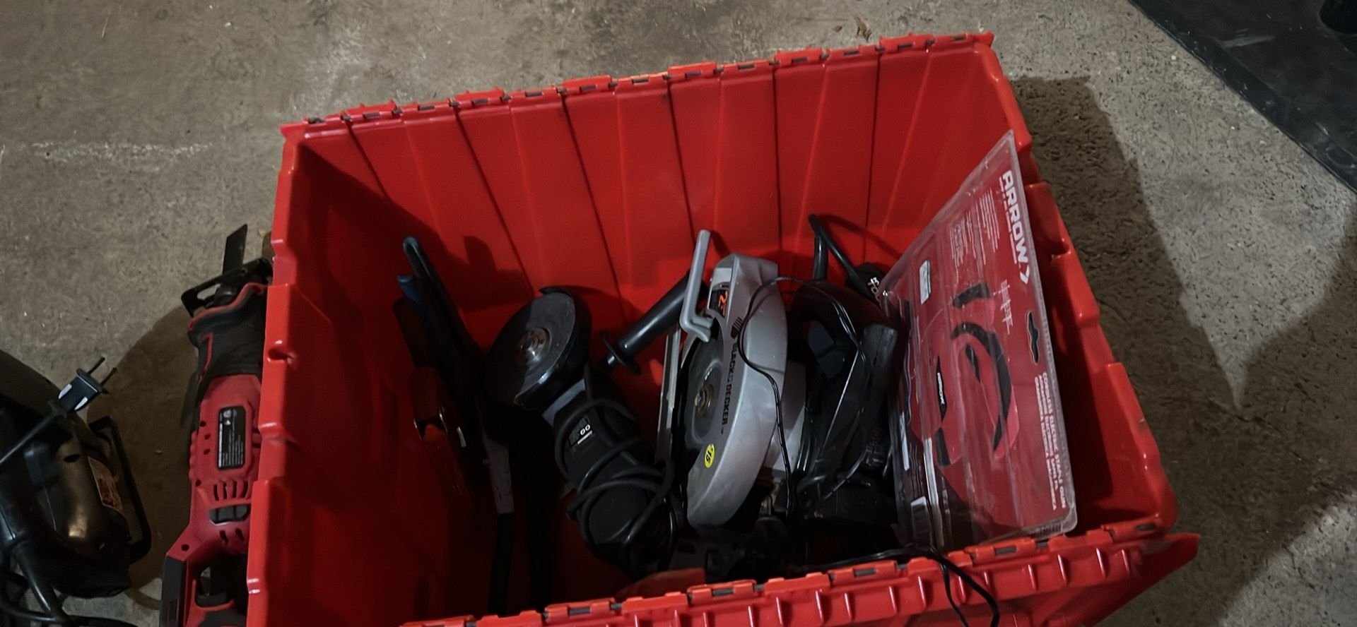 Bin Full Of Power Tools