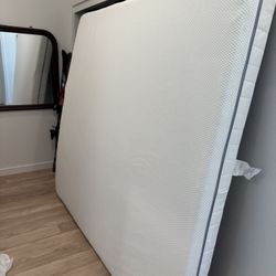 King Size Ikea Abrotten Foam Mattress - Like New - Memory Foam Topper Too!