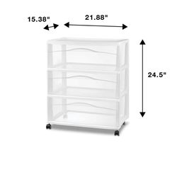 3 drawer storage boxes