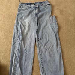 PrettyLittleThing Asymmetric Waistband Baggy Jeans