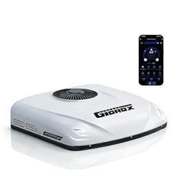 10000 BTU 12V DC RV Air Conditioner with Heater - Battery Powered, Low Power Consumption, Ultra Quiet & Fast Cooling Rooftop AC Unit, SC02