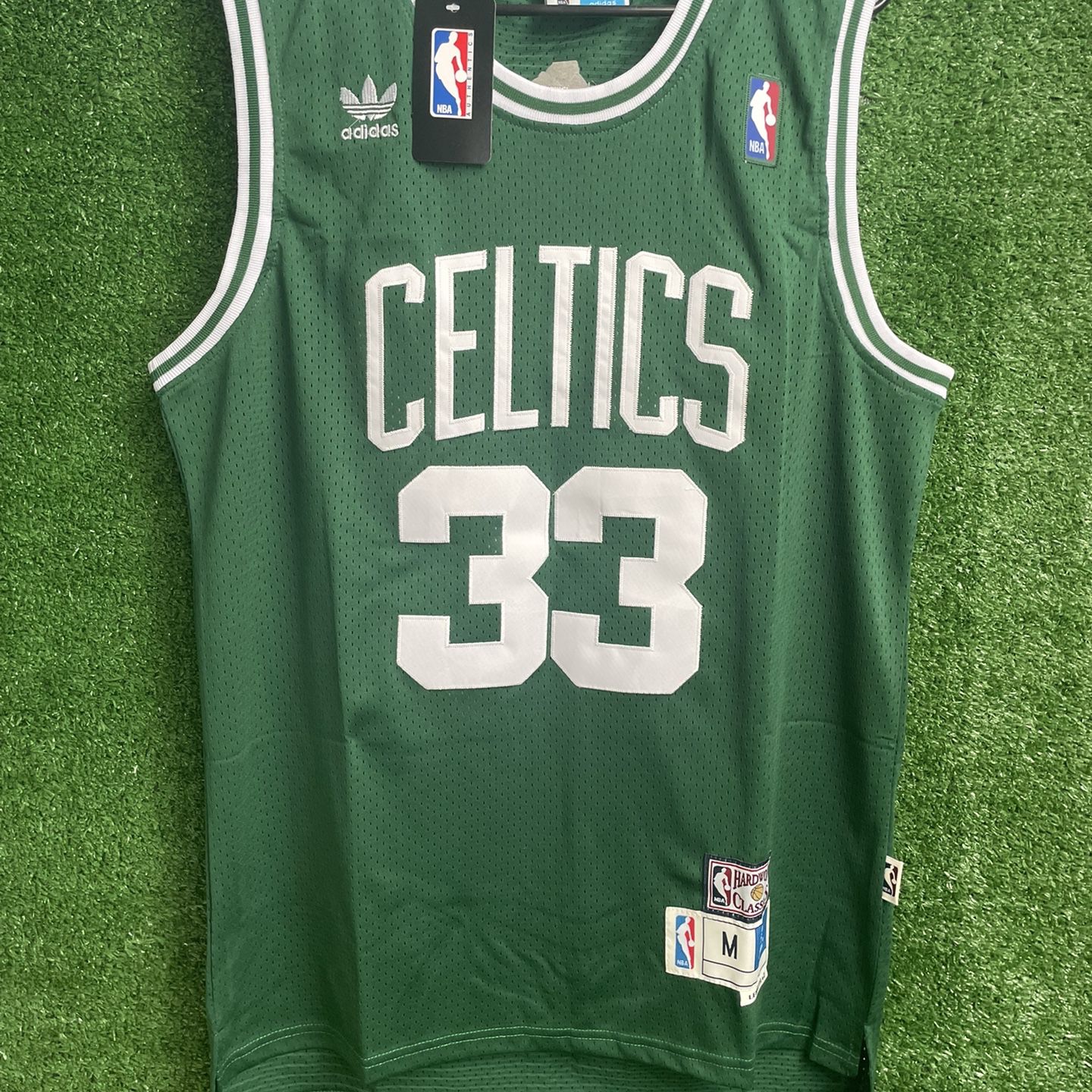 Adidas Larry Bird Boston Celtics Embroidered Replica Throwback Basketball  Jersey