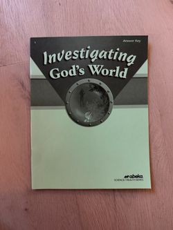 Abeka 5th grade science textbook answer key—Investigating God’s World