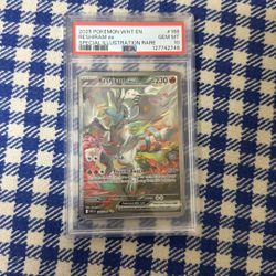 PSA 10 GEM MINT 2025 Pokémon White Reshiram ex #166 Special Illustration Rare