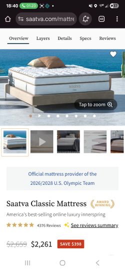 Saatva Cladsic California King Matress