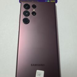 Unlocked Samsung S22 Ultra 128g 5g Burgundy Clean Imei