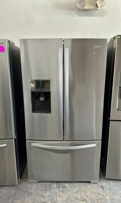 Whirlpool 3-Door Refrigerator (French Door Fridge) Stainless Steel - WaterDispenser, LargeCapacity