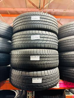 💰 Best deals are ca$h in person 4 USED TIRES P245/60R18 MICHELIN LATITUDE TOUR ALL SEASON TOURING 245/60R18 