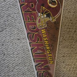 Washington Redskins Signed Vintage Pennant 