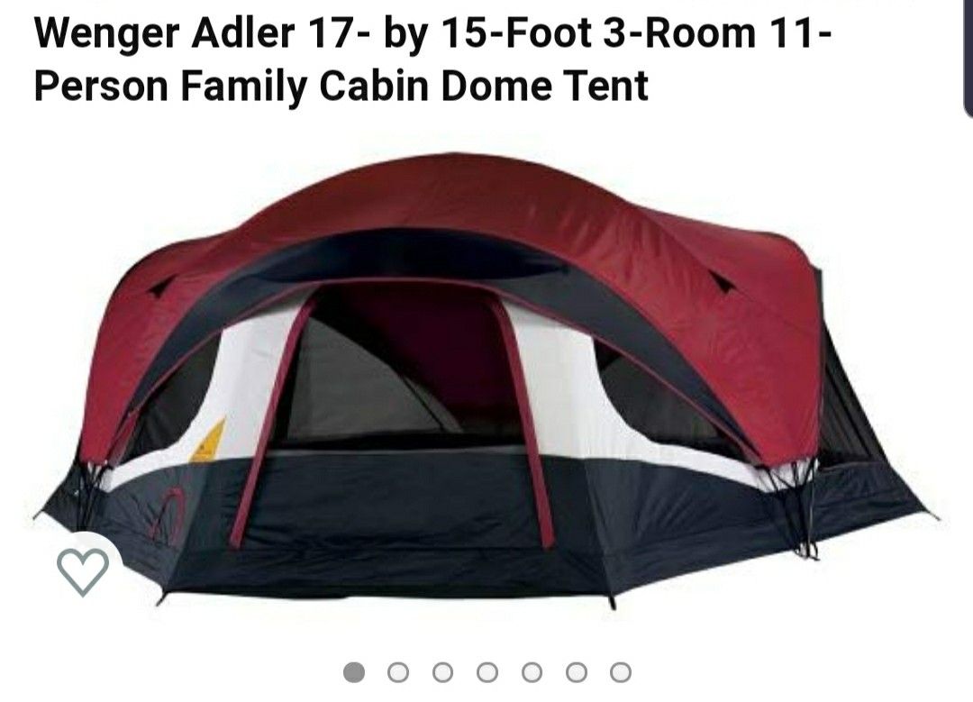 Wenger Swissgear Adler 17×15 Cabin Dome Tent Sleeps 11 $105