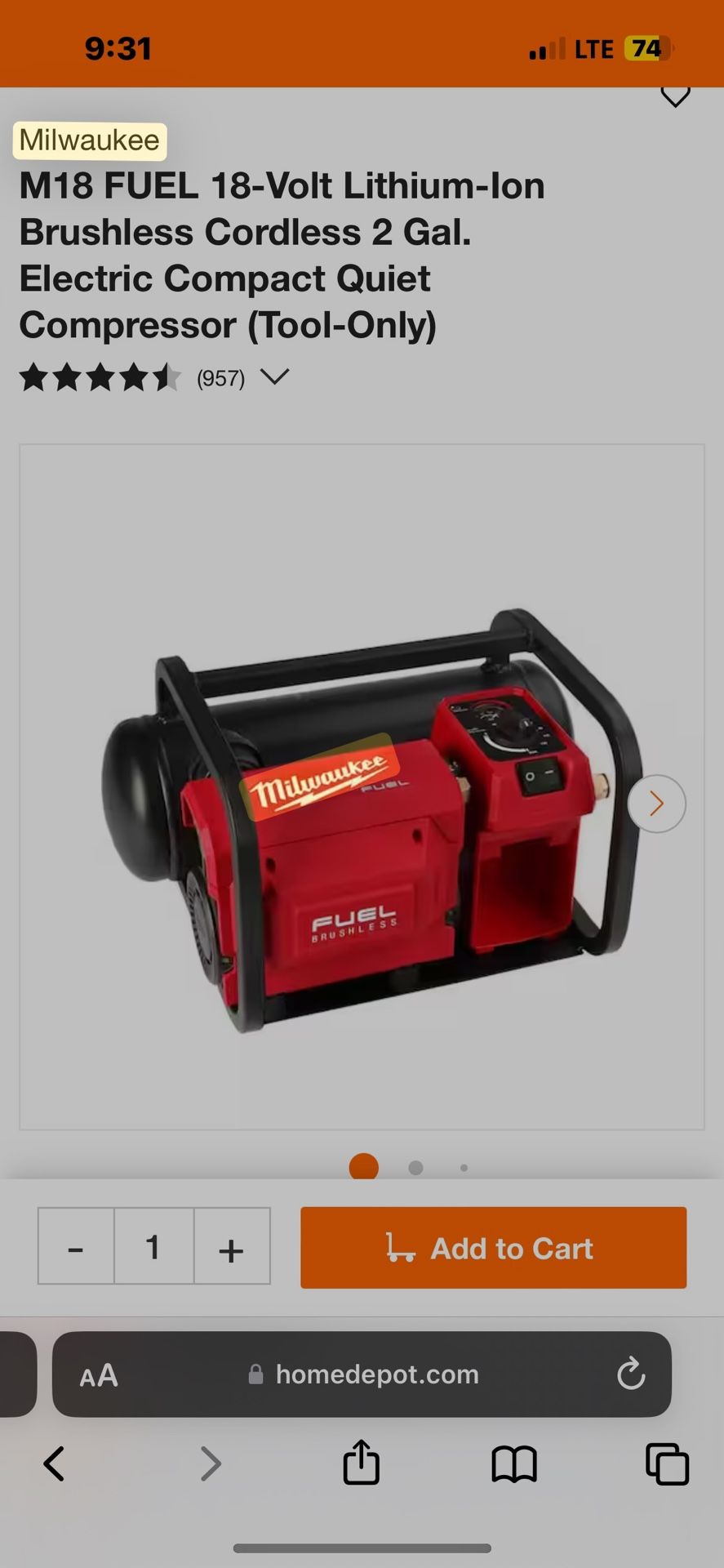 Milwaukee Compressor
