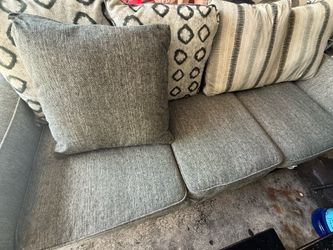 Greenish grayish couch