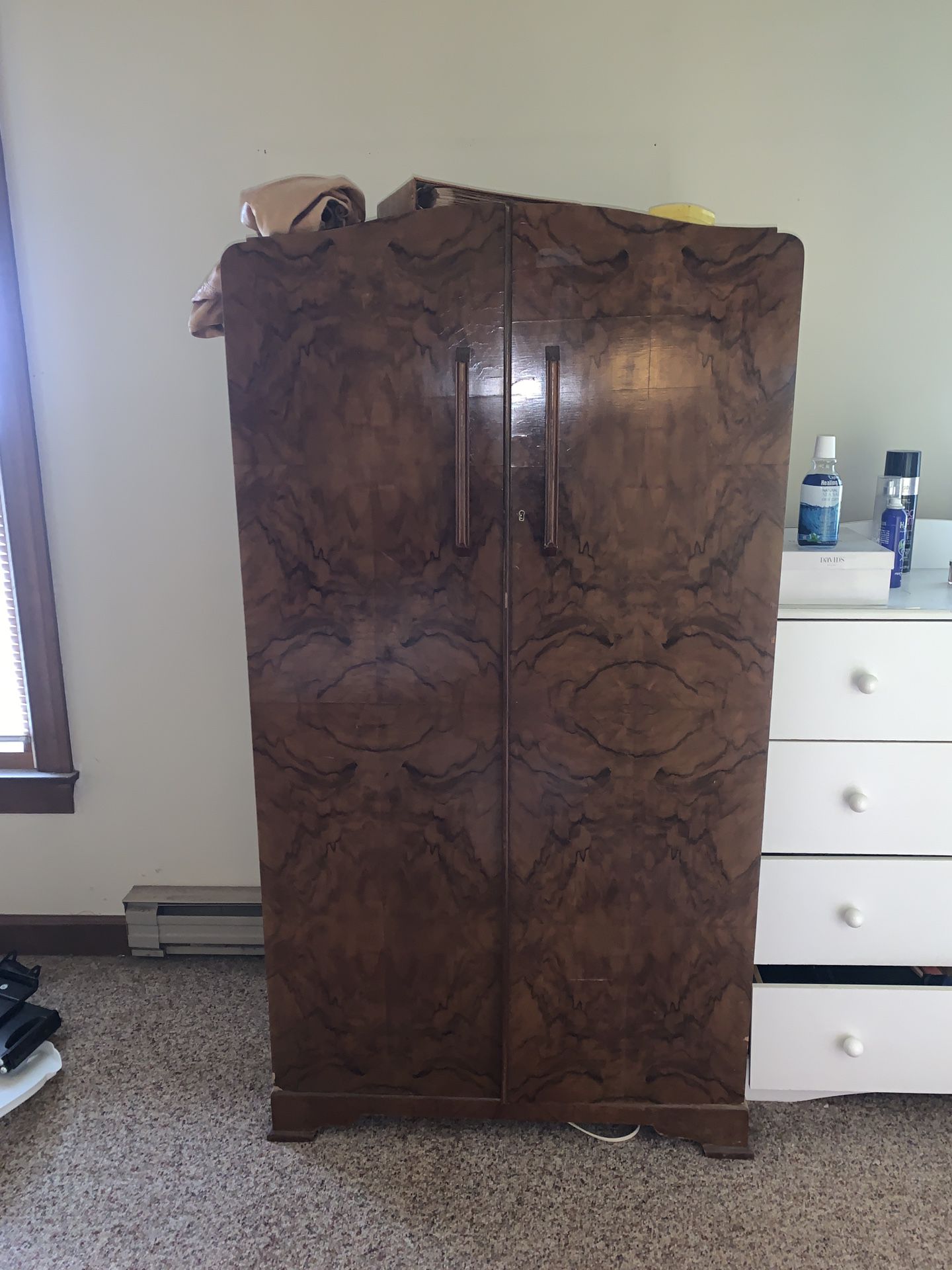Antique Armoire It’s 34” wide and 64” wide
