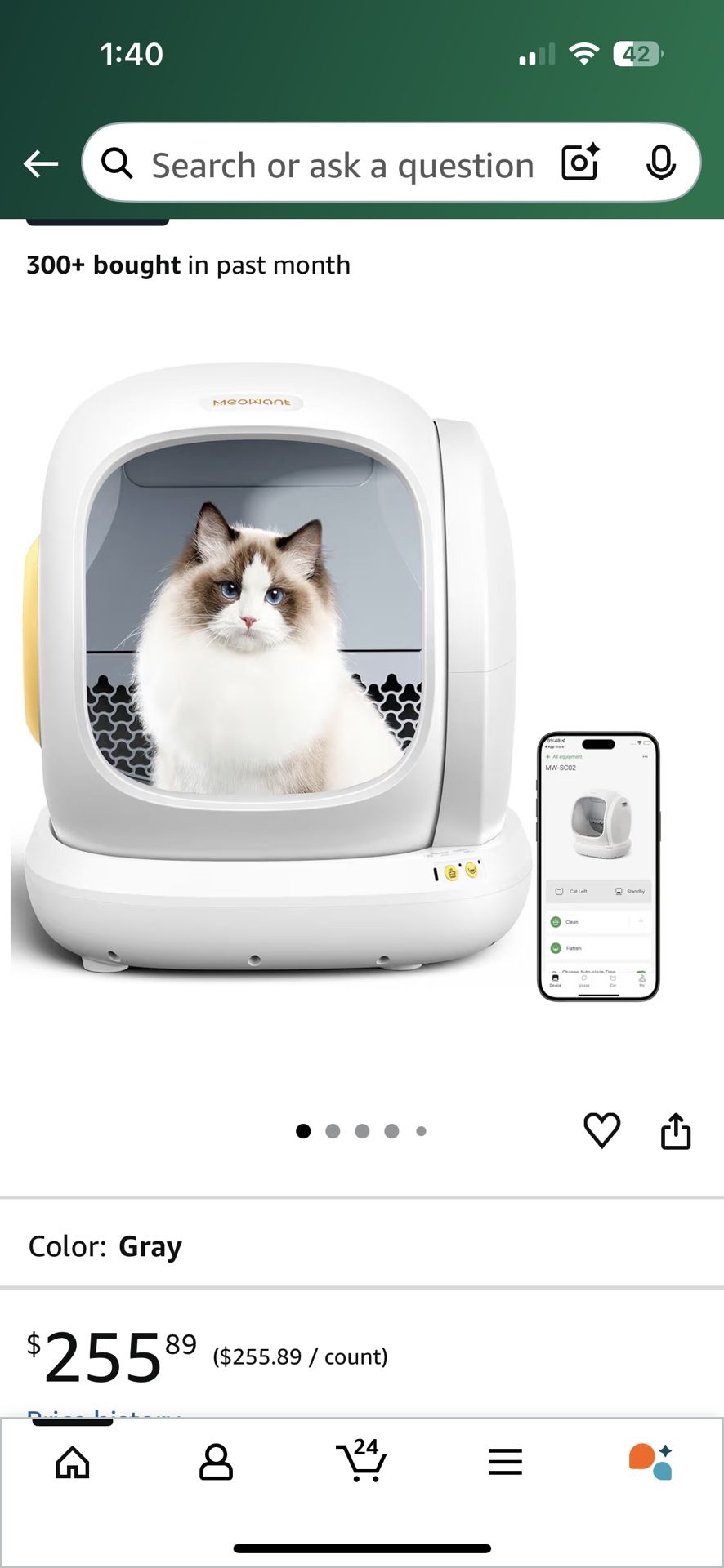 Automatic Litter box Self Cleaning