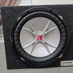 Kicker Subwoofer In Sub Box with Amplifier