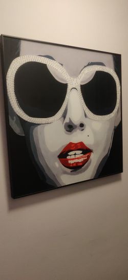 Marylin Monroe picture W/Frame And Rhinestone