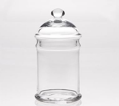 Pottery Barn Classic Glass Bathroom Canister - Small