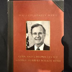 Coin and Chronicle set George Herbert Walker Bush