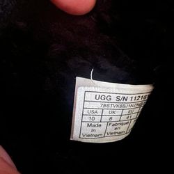 UGG  woman’s leather mini-boots  size 10 $60