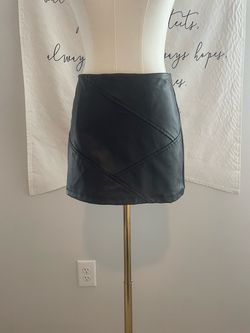 Altar’d State Faux Leather Mini Skirt Size XS