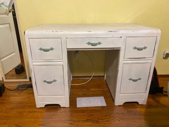 Antique desk 43.5 L x 21.5 W x 29.5 H