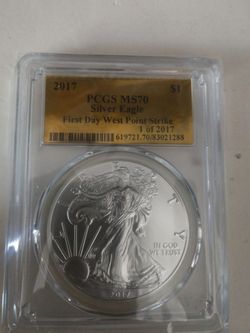 Graded silver coin