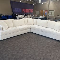 Big Cream White Sectional 