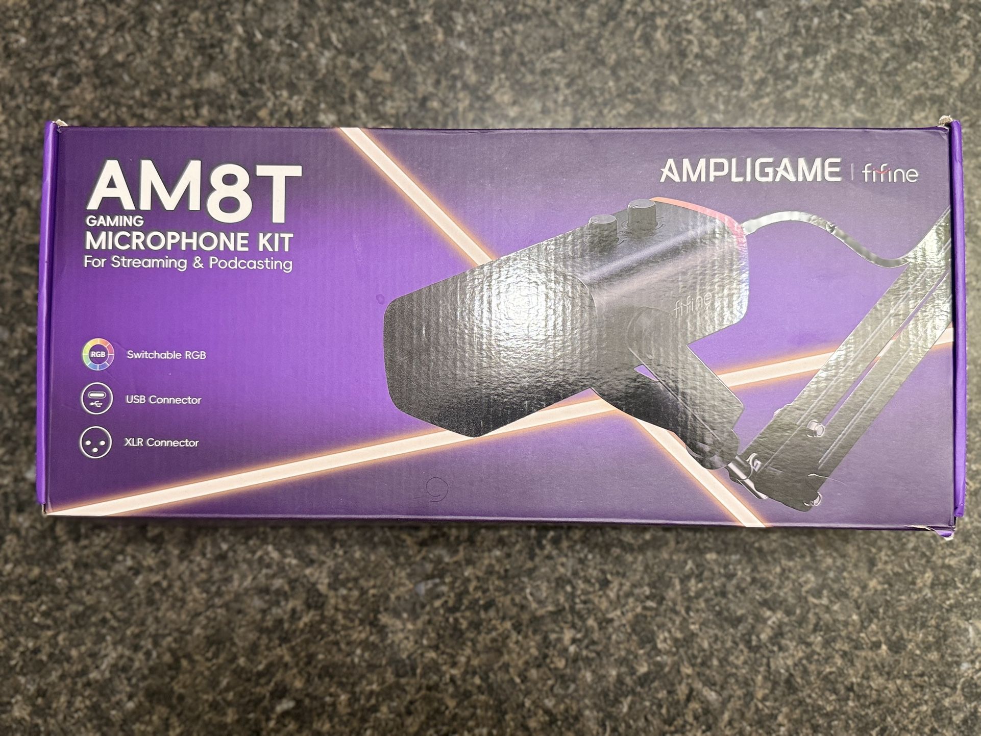 FIFINE AM8 Podcast Microphone kit Gaming mic with Boom Arm
