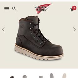 SIZE 9 RED WING TRACTION TRED LITE WATERPROOF LEATHER SAFETY TOE BOOTS BRAND NEW