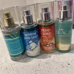 New Bath And Body Works Body Mists