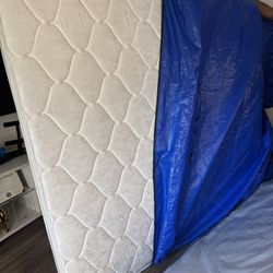 King Size Bed . Mattress & Box Springs Included Good As New 