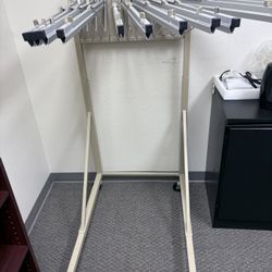 Blueprint Pivot Mobile Rack with 12 Hangers & 12"-24" Hanging Clamps