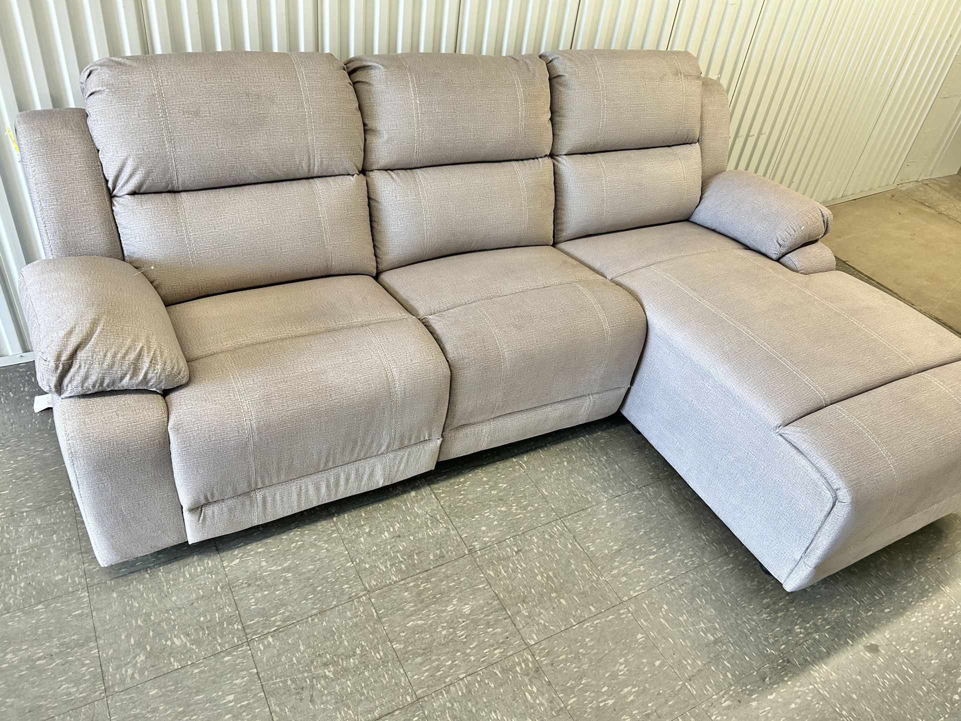 Like New 6 Months Old Electric Tri Reclining Sectional Couch 