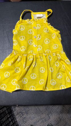  Top Paw Yellow Doggy Dress Small  