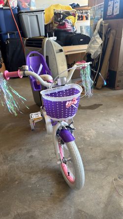 Girls Doll Bike purple 14”