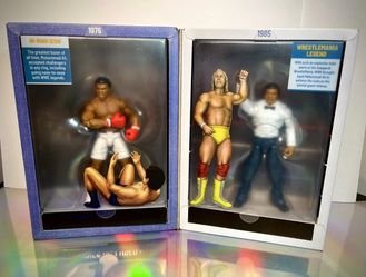SDCC 2023 MATTEL EXCLUSIVE WWE ULTIMATE EDITION MUHAMMAD ALI ACTION FIGURE SET