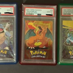 1999 TOPPS POKEMON CHARIZARD BLASTOISE VENUSAUR