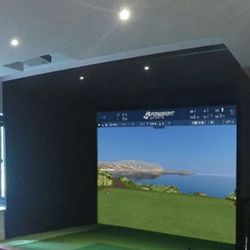 Golf Simulator: screen: Projector, golf mats: and GC Quad , complete Golf simulator set